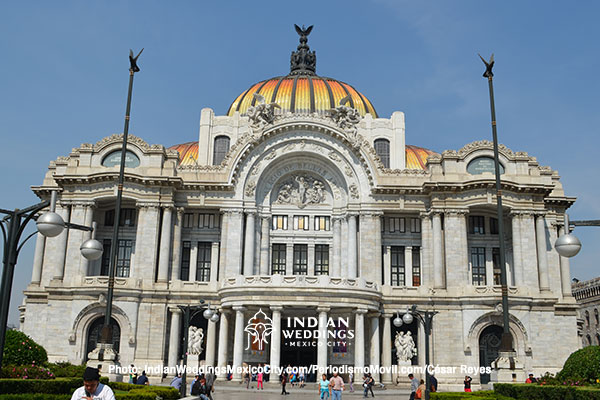 Indian Weddings in Mexico City: Palacio de las Bellas Artes